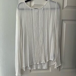 Gap blouse.  Sheer ivory color with beautiful detail on front and back